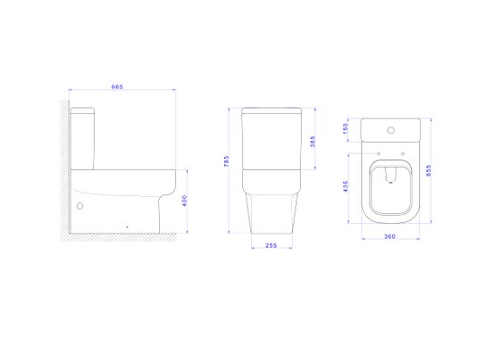 Bacia para Caixa Acoplada UNIC Branco - P.450.17 DECA