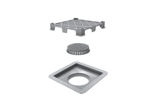 Ralo SQUARE FIT oculto/ 15X15 RALO LINEAR