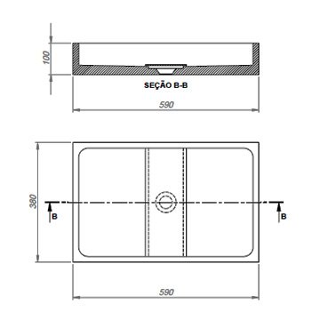 Cuba da Apoio 59x38x10 Ardon (840) - Resimetal