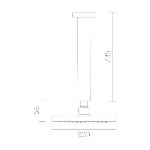 Chuveiro de Teto SPA GOLD Quadrado 30x30 Dourado - 74185T RUBINETTOS