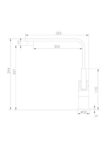 Misturador Monocomando para Lavatorio e Cozinha Bica Movel GOURMET LINE cromado - 2039 RUBINETTOS