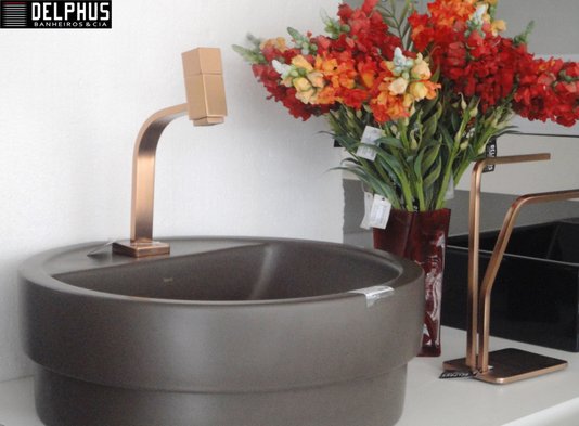 Torneira de mesa para lavatorio agua fria 1195 RV250 Rosso vechio Plena fani