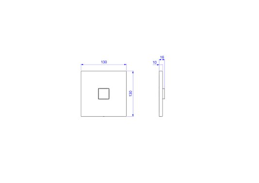 Kit adaptador Hydra Slim 4916.075 cromado Deca