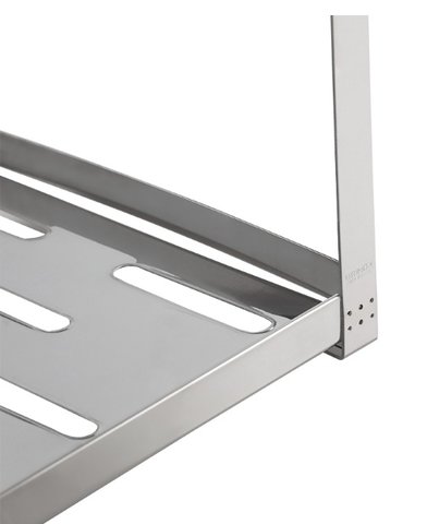 Escorredor Aço Inox 16 Pratos com Escorredor de Talheres Plástico - Suprema 50,5 X 27 x 28,5 cm