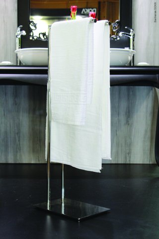 Toalheiro de Piso/Chão DK 6084 SLIM Inox DOKA