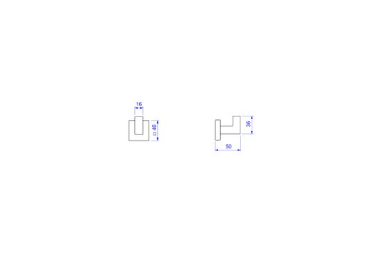 Cabide 2060.GL83.RD Quadratta Deca
