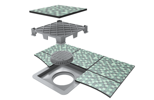 Ralo SQUARE FIT oculto/ 15X15 RALO LINEAR