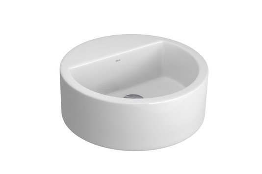 Cuba Deca L.71.17 de Apoio Redonda com Mesa 40cm Branco