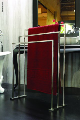 Toalheiro de Piso/Chão DK 6082 ARCH Triplo Inox DOKA