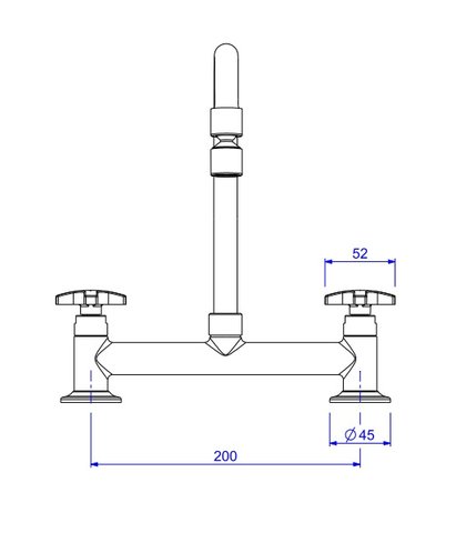 Misturador de mesa para cozinha Max 1256.C34  Deca