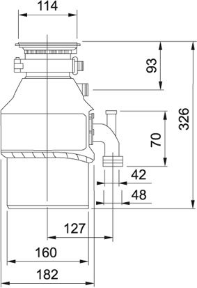 Triturador de Alimentos 1/2CV 220V -13884 Franke