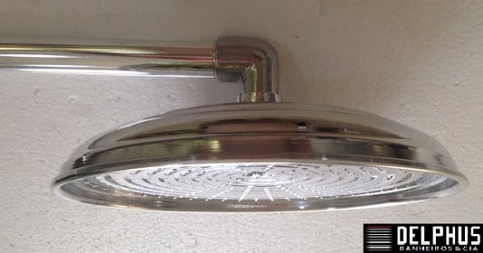 Chuveiro ducha cascata 15" aluminio polido Pro Lazer
