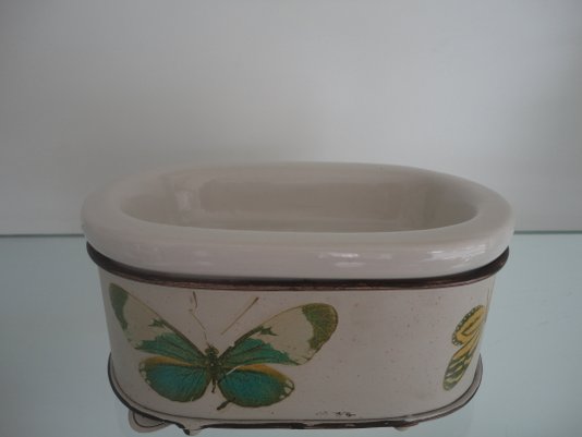 Saboneteira de Mesa Rustica 4333 modelo Borboleta