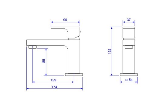 Misturador Monocomando para Lavatorio Bica Baixa UNIC cromado - 2875.C90 DECA