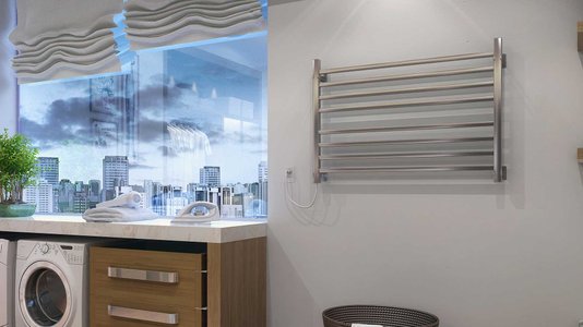 Toalheiro termico inox com 8 barras 90X60,4 -110W - 220V Concetto Seccare