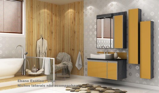 Balcão em Madeira MDF para Banheiro 900cm Massimo