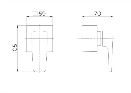 Acabamento para registro base Deca 1/2", 3/4" e 1" Lift 811906 Docol