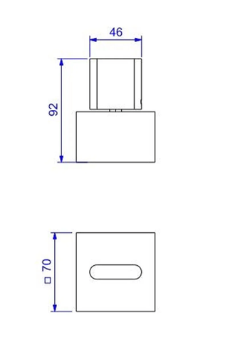 Acabamento para Registro de Gaveta de 1 1/4" e 1 1/2" Polo Gold 4900.GL33.GD