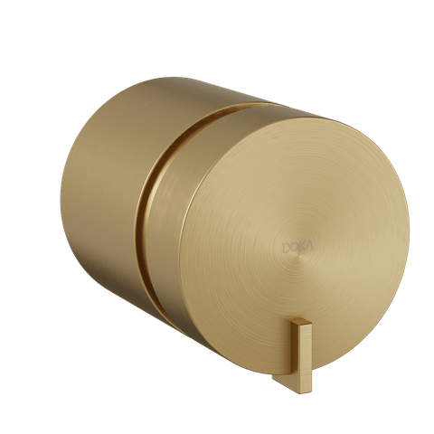 Acabamento para Registro Quantum Brushed Gold Doka