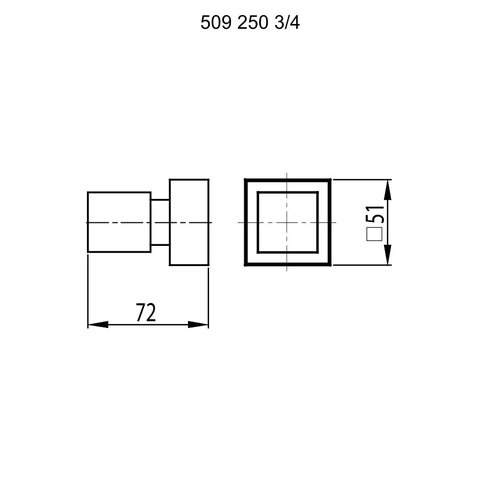 Acabamento Registro Pressão e Gaveta 3/4 Plena 509 RV250 Fani