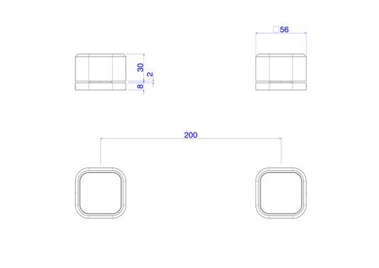 Acionamento de Misturador de Mesa Quadrado Deca You 4992.MR105.MT