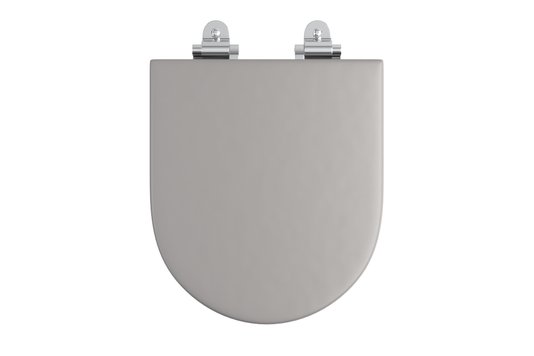Assento Poliester Cinza Antracite Carrara/Duna/Lk/Nuova/Level AP.237.85 SlowClose Deca