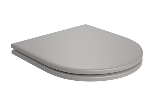 Assento Poliester Cinza Antracite Carrara/Duna/Lk/Nuova/Level AP.237.85 SlowClose Deca