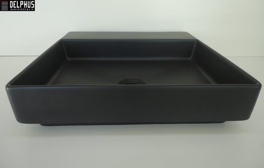 Cuba Deca L.129.94 de Sobrepor Quadrada com Mesa 40cm Ebano Fosco