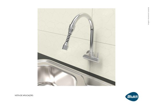 Extensor com Arejador 14cm para Torneiras com Roscas Padrão Deca (Antigo e Atual), Docol (Atual) e Fabrimar (Atual) - 110205 BLUKIT
