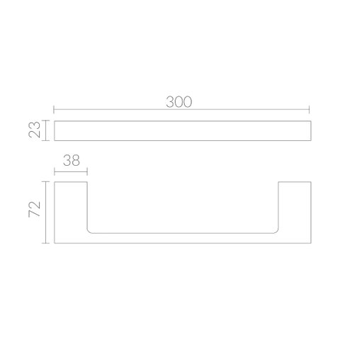 Toalheiro 30cm Quadro Cromado - RBACE20235 Rubinettos