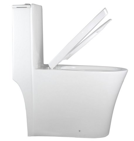 Bacia com Caixa Acoplada e Assento Estilo Link importada Branco Delphus