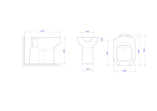 Bacia Convencional CONFORTO com Abertura Frontal VOGUE PLUS branco - P.51.17 DECA
