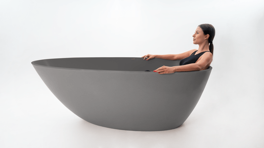 Banheira Angra de Imersão 179x89x62 Cinza Urbano Sabbia