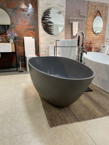 Banheira Angra de Imersão 179x89x62 Cinza Urbano Sabbia