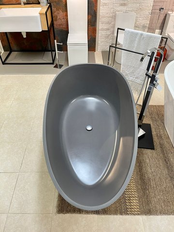 Banheira Angra de Imersão 179x89x62 Cinza Urbano Sabbia