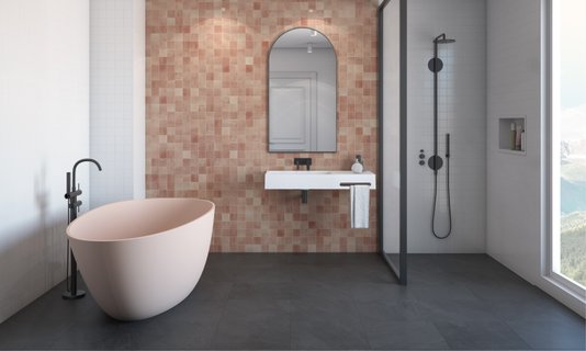 Banheira Angra de Imersão 179x89x62 Nude Rustico Sabbia