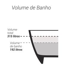 Banheira Bahia de Imersão 162x71x61 Nude Rustico Sabbia