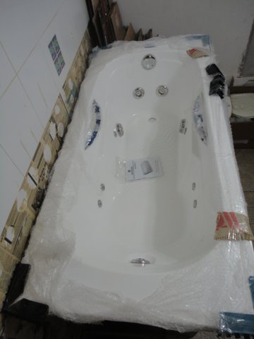 Banheira Benidorm E-Esp Slim 160x75x40 gel coat Albacete