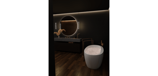 Banheira Cannes X com Air Massage e Cromoterapia 170x80x60 Doka