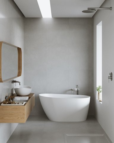 Banheira Ilheus de Imersão 125 x 71 x 61 Branca valvula cr Sabbia