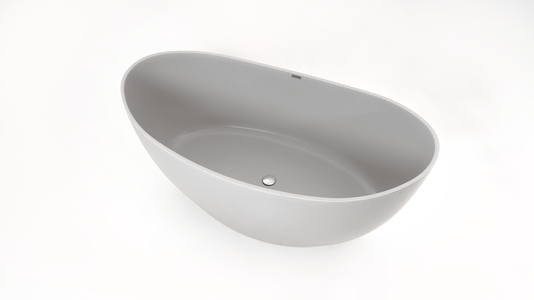 Banheira Sampa de Imersão 147X76X68 Cinza Lunar Sabbia