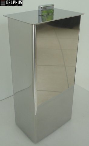 Porta escova dental Retangular Inox