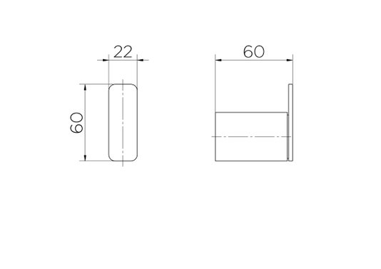 Cabide Docol Flat 960969 Cobre Escovado Docol
