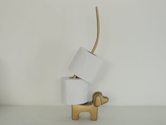 Cachorro GG 1281 Coleira Dourado com Cristal