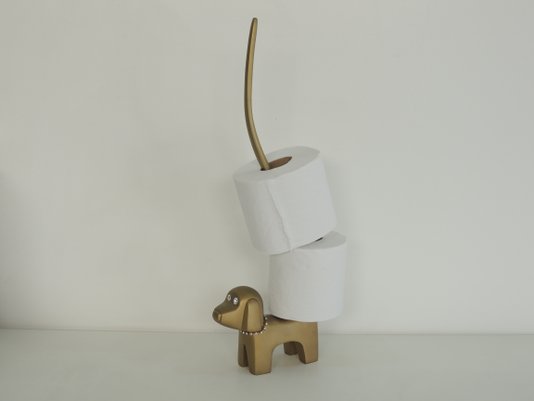 Cachorro GG 1281 Coleira Dourado com Cristal