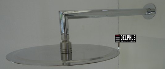 Chuveiro CASCATA SLIM de Parede 4130P cromado RUBINETTOS