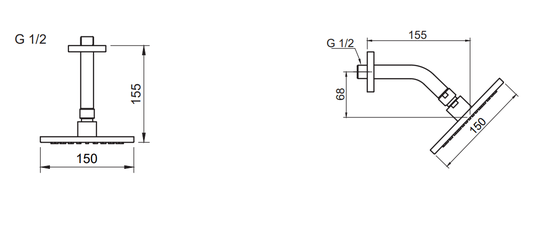 Chuveiro de Parede Loop DK5172MW Doka