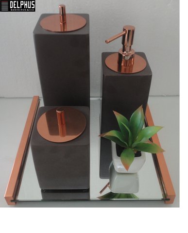 conjunto-com-3-pecas-saboneteira-liquida-porta-escova-e-porta-cotonete-marrom-fosco-resimetal