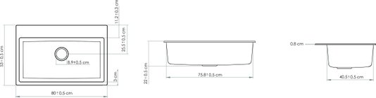 Cuba Alecrim 80 Cinza urbano Sabbia