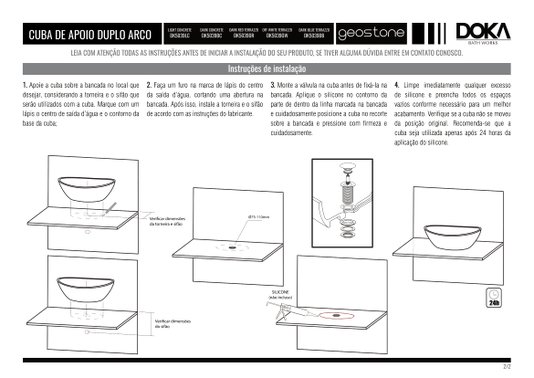 Cuba Apoio Duplo Arco GeoStone Doka